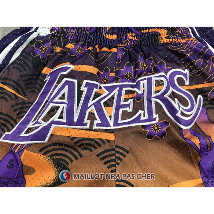 Short Los Angeles Lakers Lunar New Year Mitchell & Ness Just Don Jaune